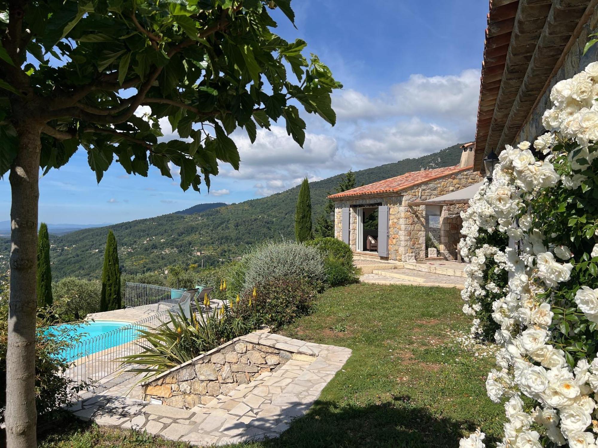 Villa La Genestiere - Familienoase Und Golfertraum Mit Infinity-Pool Und 180-Grad-Panoramablick Bis Zum Meer Seillans Exterior foto